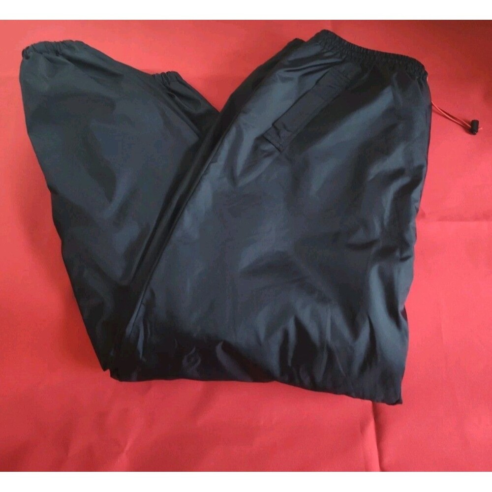 Vintage Marlboro Unlimited Parachute Pants Mens XXL Black Nylon Fleece 90s